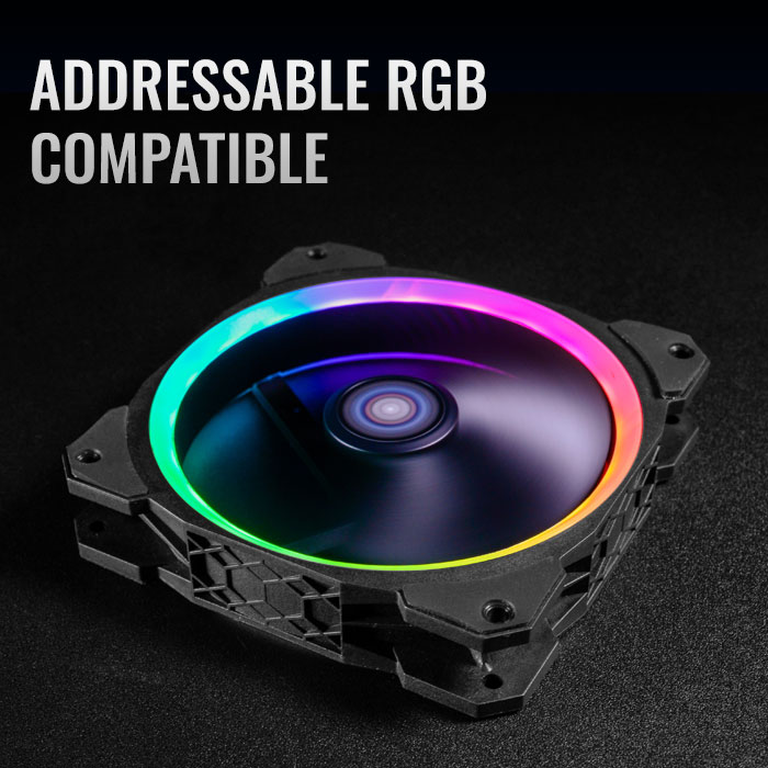 AeroCool Orbit RC Kit 3 Ventilateurs PC RGB 120mm
