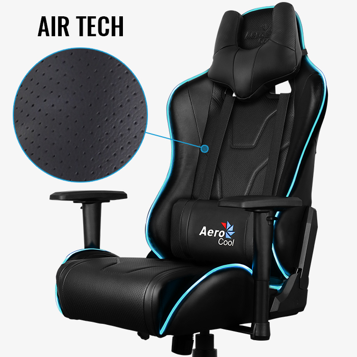 AeroCool AC220 Air RGB chaise gaming LED cuir