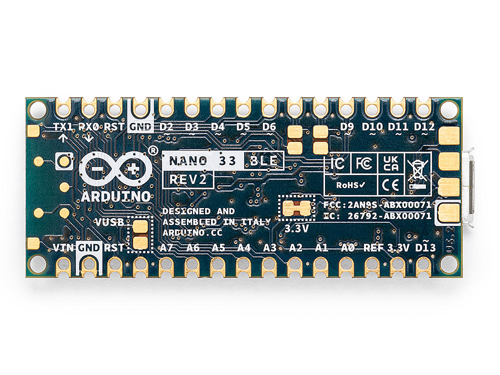 Arduino Nano 33 BLE Rev2 carte Bluetooth nRF52840