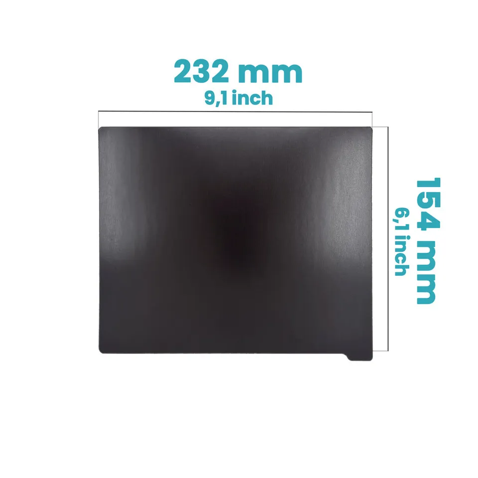Zimple Ziflex High Temp base magnétique 232x154 mm Flashforge