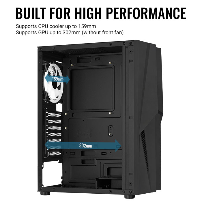 AeroCool Mecha ARGB boîtier PC gaming vitre trempée