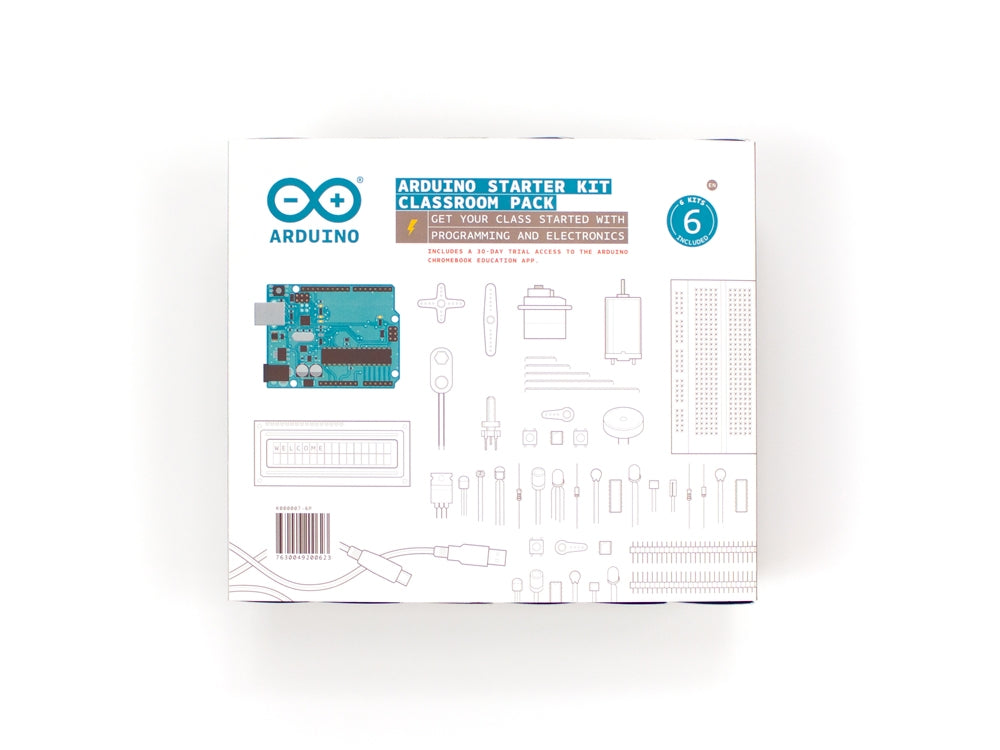 Arduino Starter Kit Classroom Pack italien 6 kits Uno