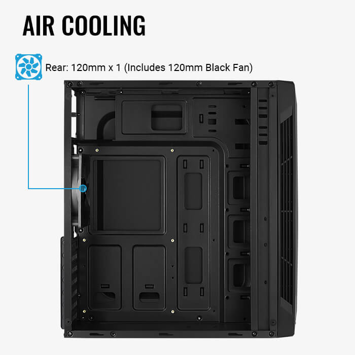 AeroCool Split boitier PC RGB acrylique moyen tour