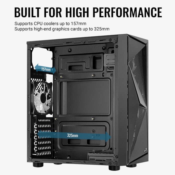 AeroCool Glider Acrylic boîtier PC fenêtre acrylique
