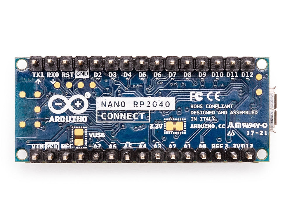 Arduino Nano RP2040 Connect avec headers WiFi Bluetooth