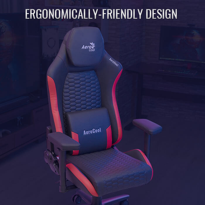 AeroCool CROWN PLUS fauteuil gamer similicuir noir