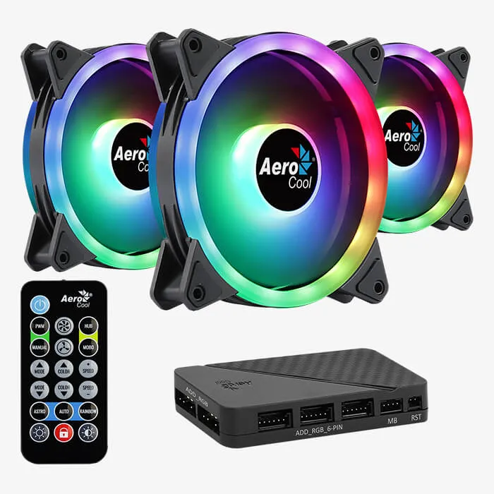 AeroCool Duo 12 Pro ventilateur PC 120mm ARGB x3