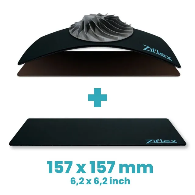 Ziflex Ultimate 157x157 plaque impression Flashforge Finder haute température