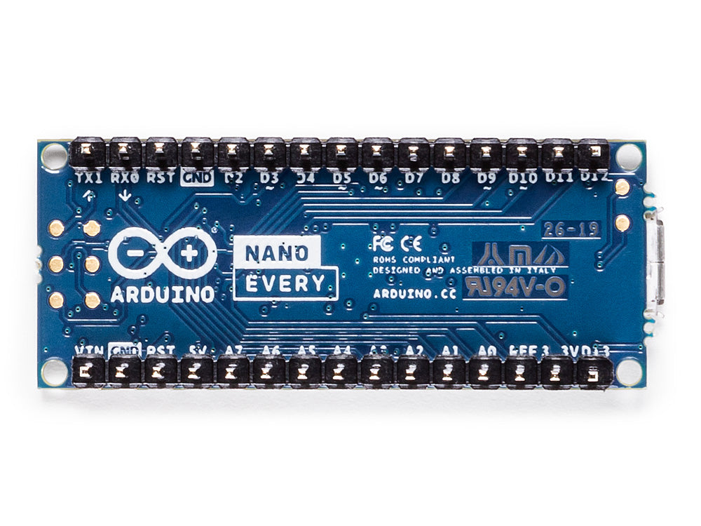 Arduino Nano Every with headers carte développement 5V