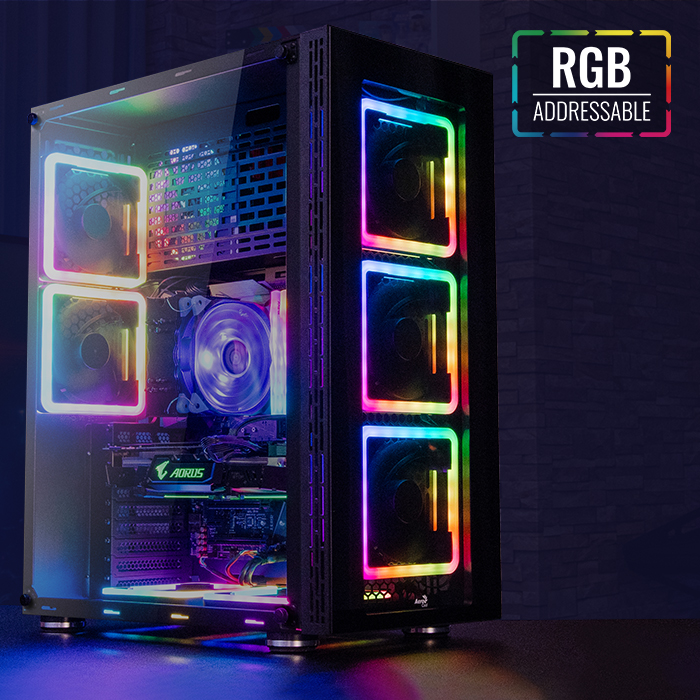 AeroCool Tor Pro tour boîtier PC ARGB verre trempé E-ATX