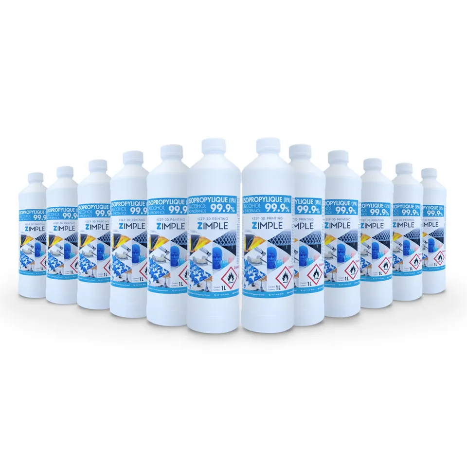 Zimple Entretien alcool isopropylique 12x1L 99,9% nettoyant résine