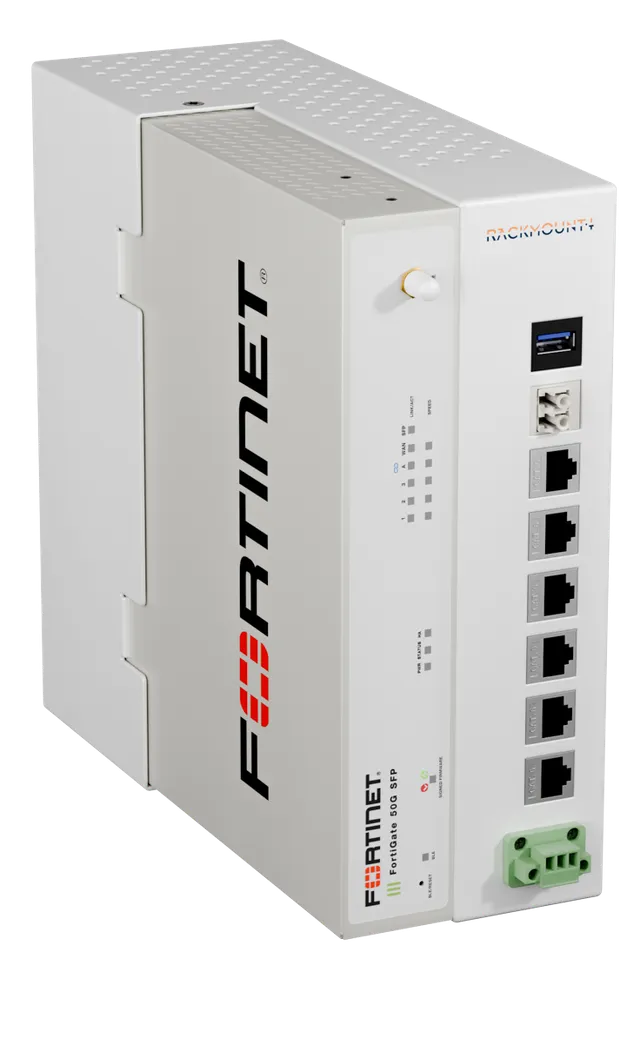 RACKMOUNT.it Fortinet Industrial RM-FR-D21 rail DIN FG-50G 18-72V