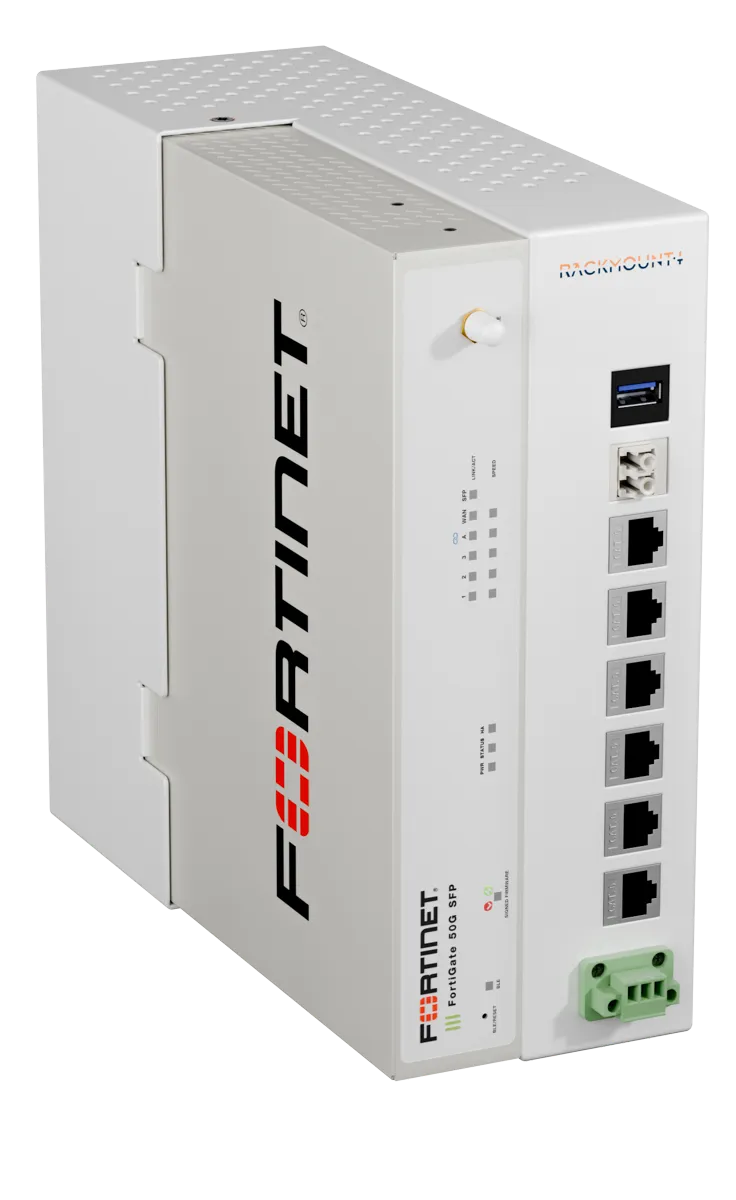 RACKMOUNT.it Fortinet Industrial RM-FR-D21 rail DIN FG-50G 18-72V