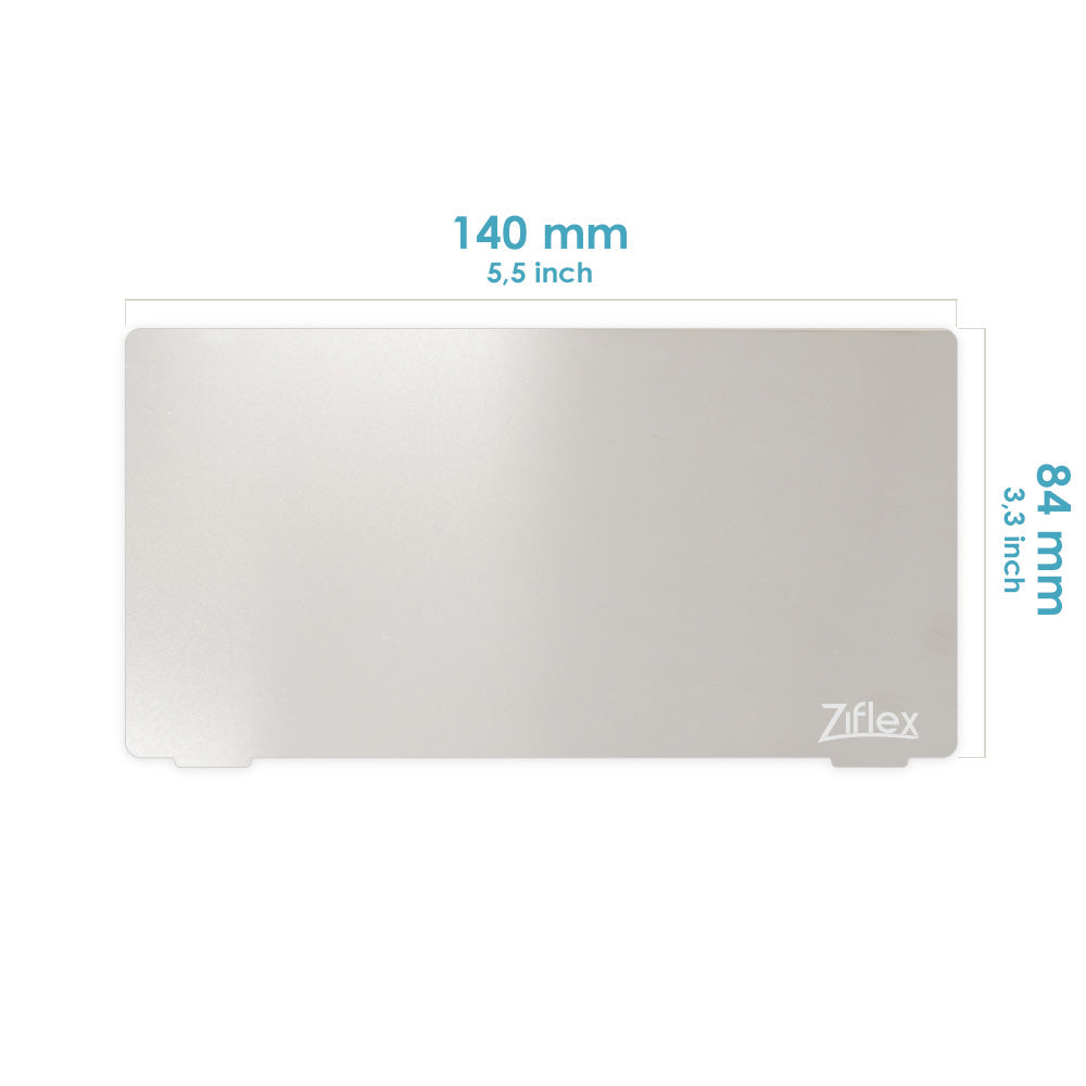 Ziflex Starter Kit Résine Plateau 140x84 mm Mars 2 Acier