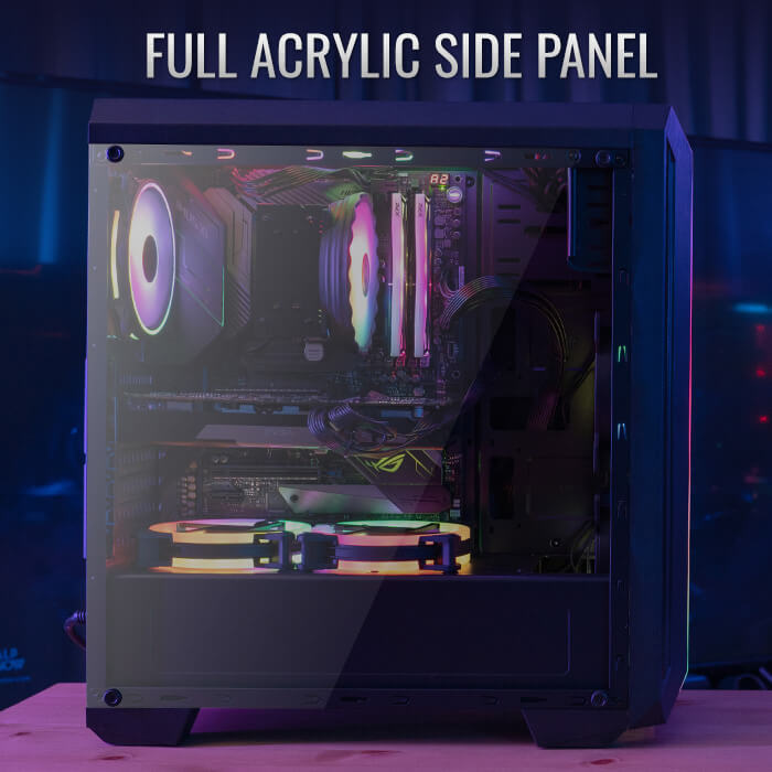 AeroCool Skyline ARGB boîtier PC moyen tour vitré