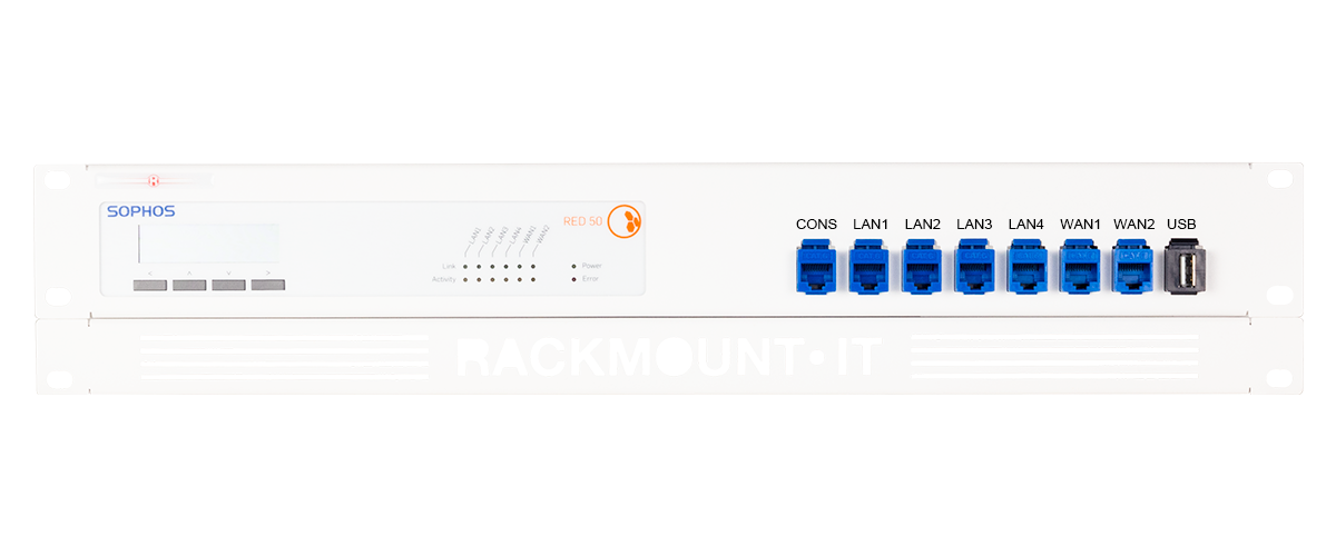 RACKMOUNT.it Sophos Standard RM-SR-T9 kit rack 19" RED 50