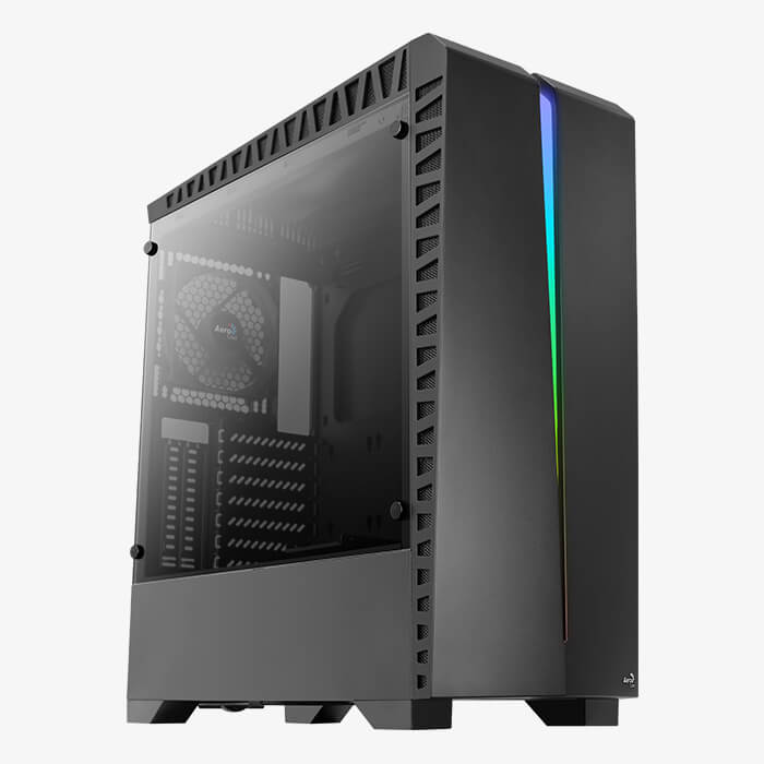 AeroCool Scar Boîtier PC RGB Verre Trempé 15 Modes