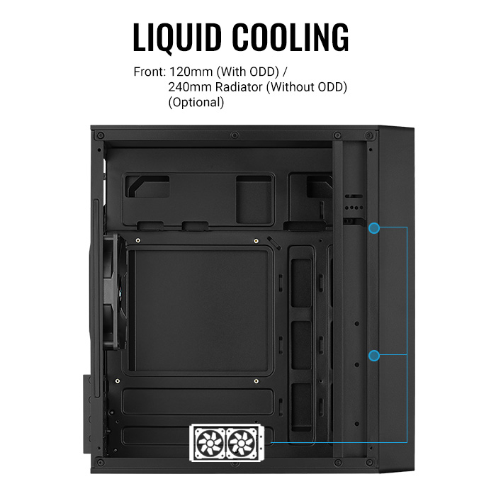 AeroCool CS-104 boîtier PC moyen tour noir