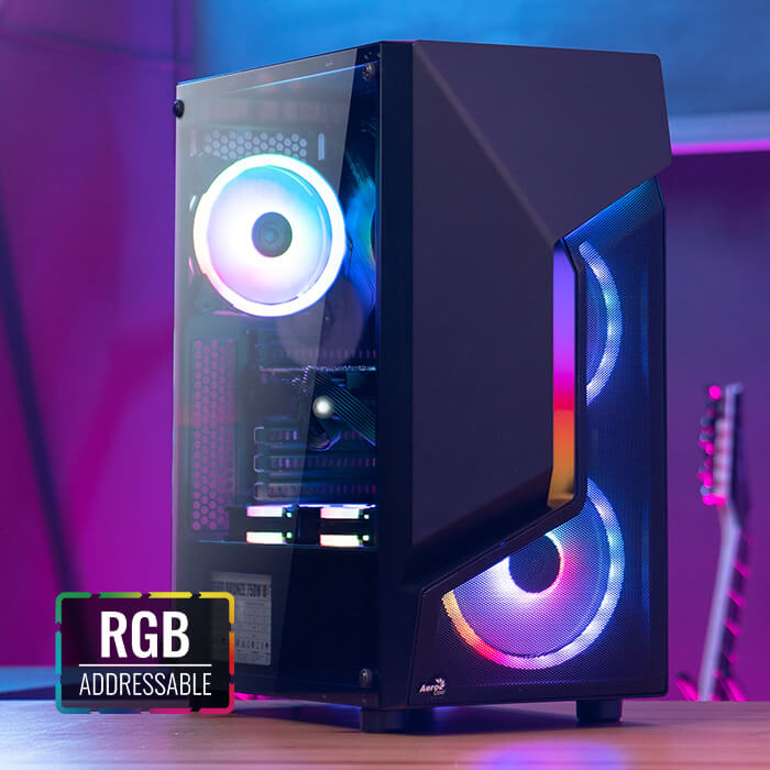 AeroCool Scape ARGB boîtier PC moyen tour noir