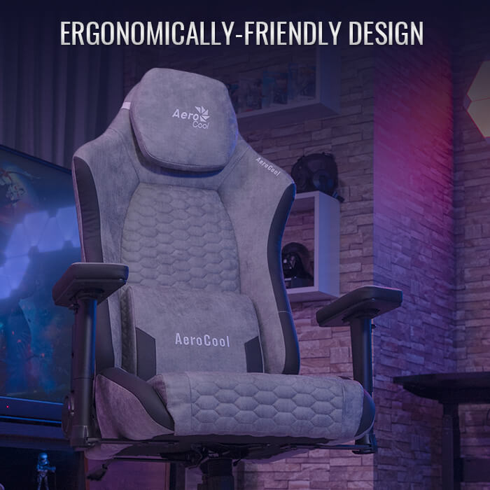 AeroCool Crown Plus chaise gaming AeroSuede noire