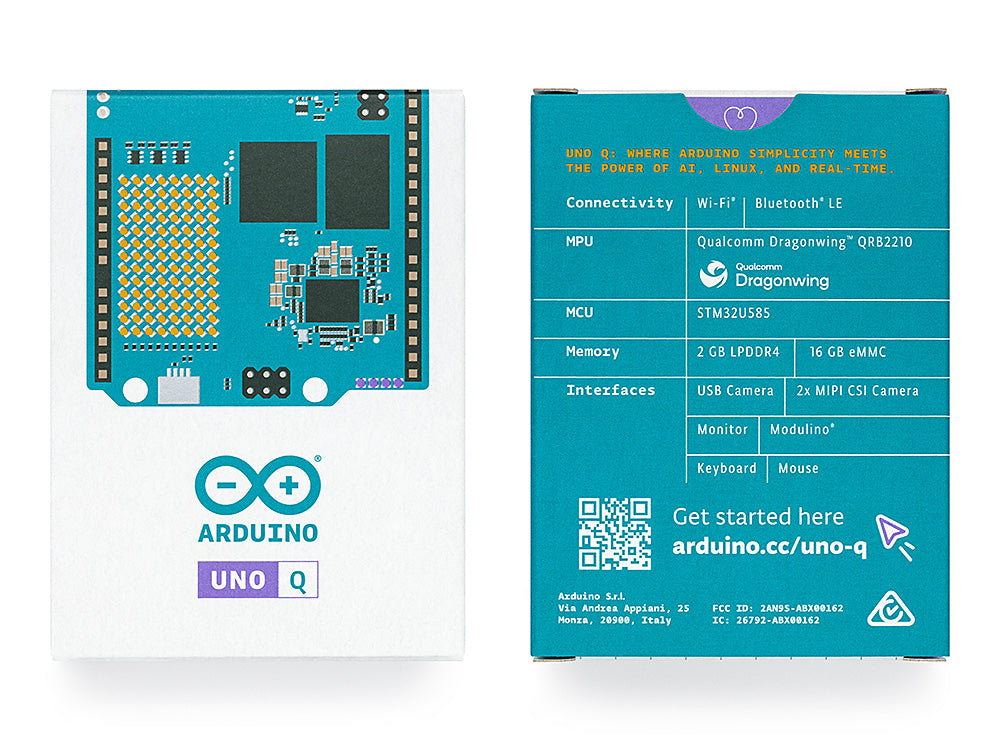 Arduino UNO Q 2GB carte Linux IA Debian 16GB