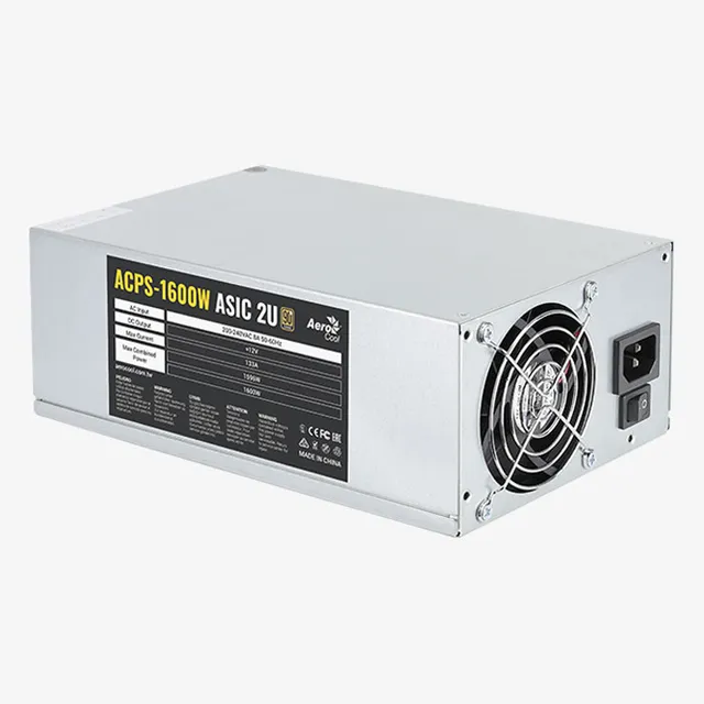 AeroCool ACPS-1600W ASIC Alimentation Mining 1600W 2U