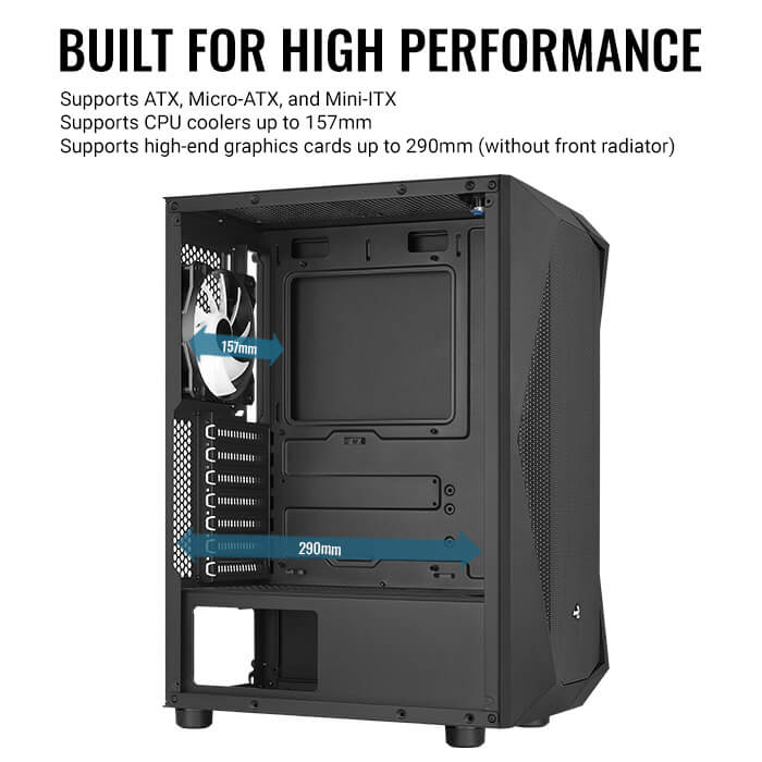 AeroCool Falcon ARGB boîtier PC moyen tour