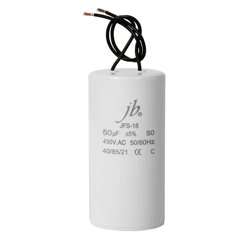 JB CAPACITORS JFS condensateur moteur CBB60 rond plastique