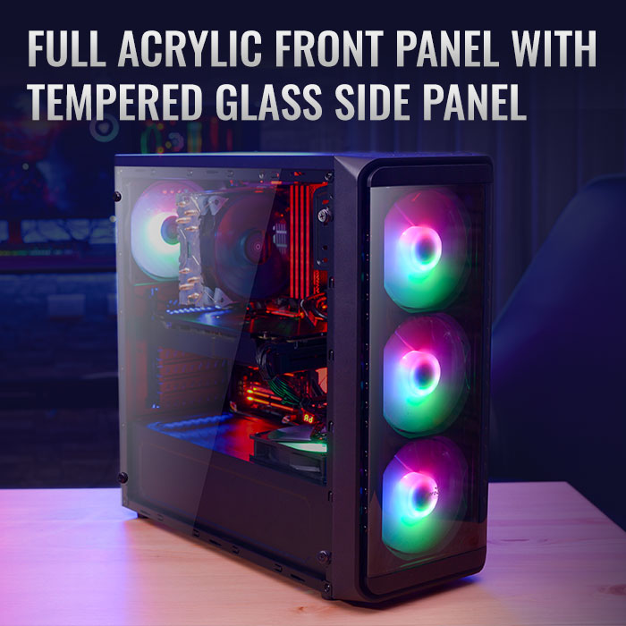 AeroCool SI-5200 Frost boîtier PC verre trempé RGB