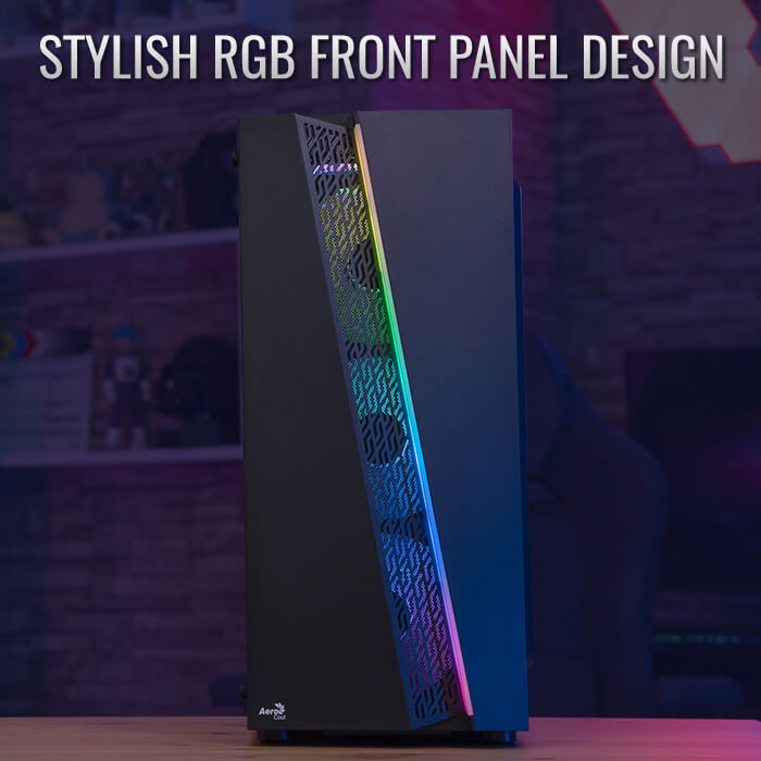 AeroCool Blade boîtier PC moyen tour noir vitré