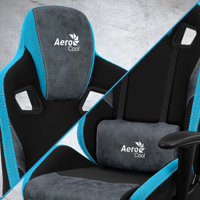 AeroCool COUNT chaise gaming tissu AeroSuede 150kg