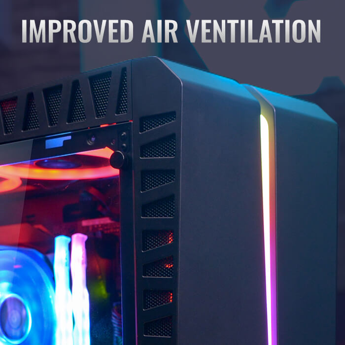 AeroCool Scar boîtier PC moyen tour RGB verre trempé