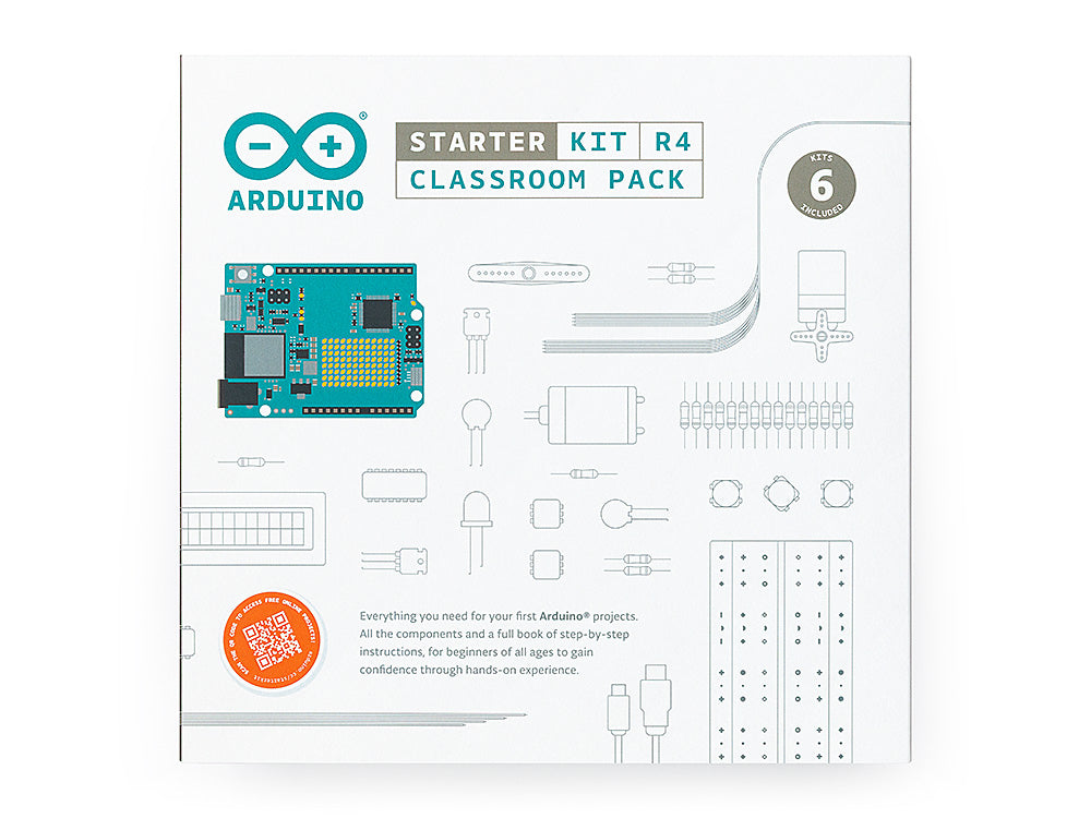 Arduino Starter Kit R4 Classroom Pack 6 kits UNO