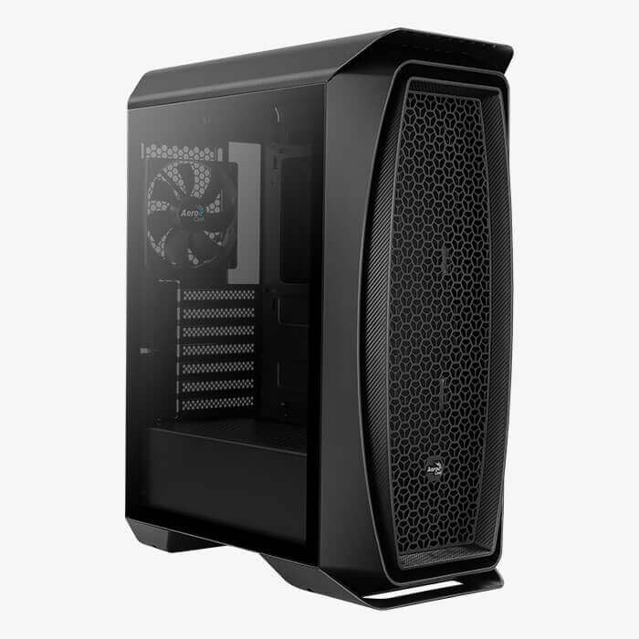 AeroCool Aero One boîtier PC vitre trempée mesh noir