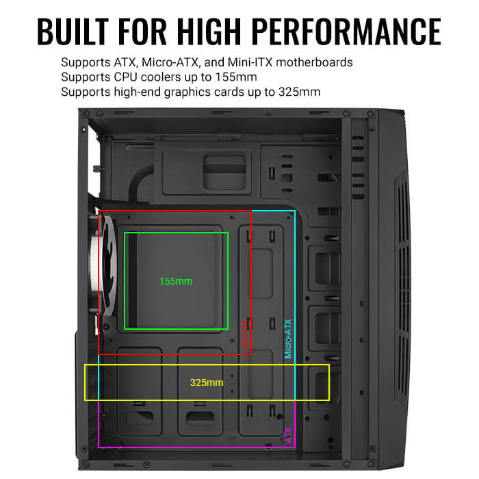 AeroCool Talon boîtier PC moyen tour ATX