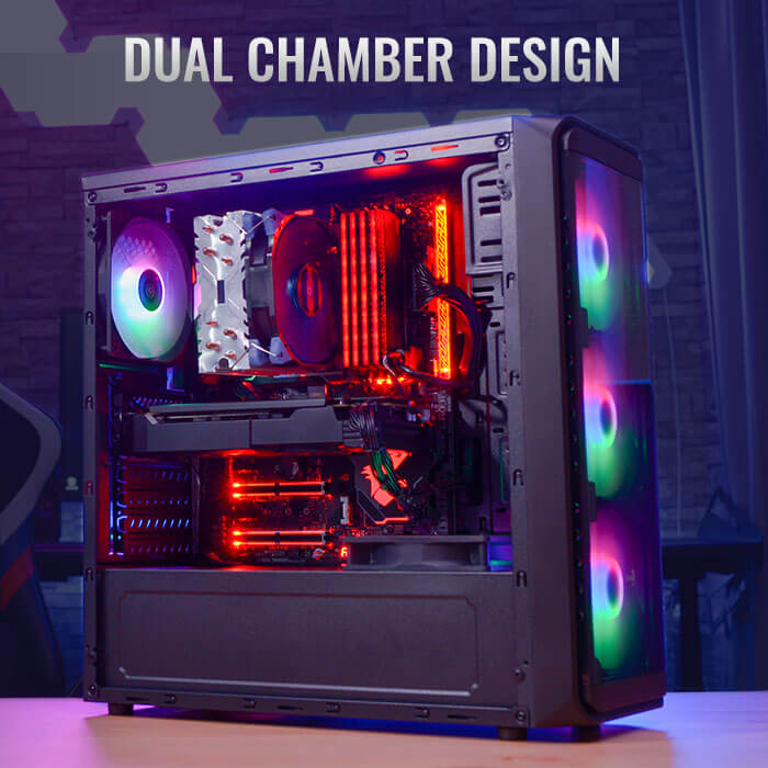 AeroCool SI-5200 Frost boîtier PC RGB 3 ventilateurs